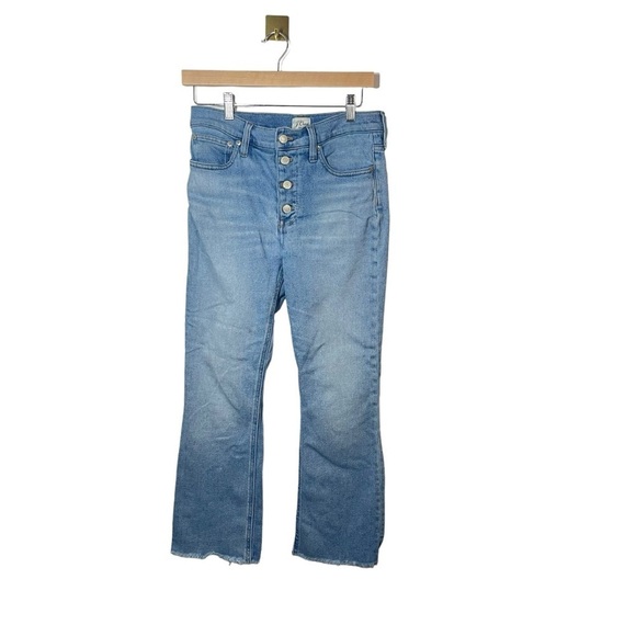 J. Crew 10’’ Billie Demi Boot Crop Jeans in Light Wash Size 28 - Picture 5 of 16